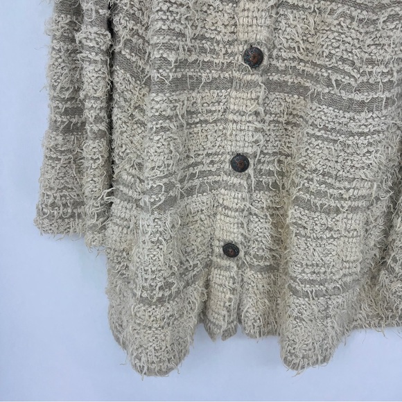 Free People Cream and Tan Teddy Jacket Cardigan - Picture 4 of 9